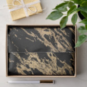 Gold und schwarzer Marmor Seidenpapier (Geschenk)