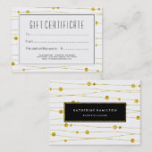 Gold und schwarzer rabattkarte (Vorne/Hinten)