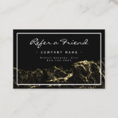 Gold und schwarzer Stein Visitenkarte (Vorderseite)