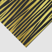 Gold und schwarzer Tiger wie Streifen Muster, Tier Seidenpapier (Ausschnitt)