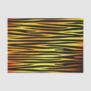 Gold und schwarzer Tiger wie Streifen Muster, Tier Seidenpapier