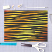 Gold und schwarzer Tiger wie Streifen Muster, Tier Seidenpapier (Handwerk)