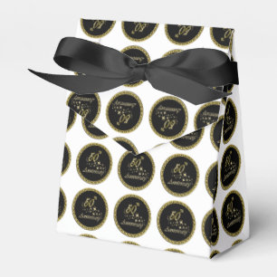 Gold-und Schwarzes 50. Jahrestags-Feier Geschenkschachtel
