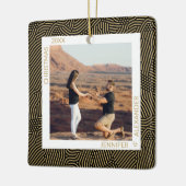 Gold und Schwarzes Foto Keramikornament (Links)