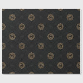 GOLD UND SCHWARZES WEIMARANER WEIHNACHTSPackpapier Geschenkpapier (Flach)