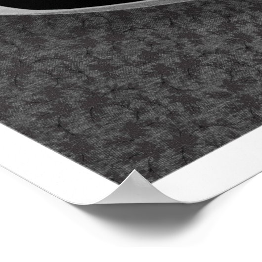 Gold und Silber Äpfel auf einem Silberplatter Poster (Ecke)