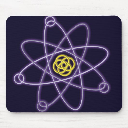 Gold und Silber Atomstrukturwissenschaft Mousepad (Vorne)