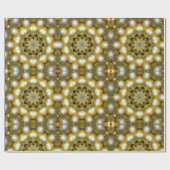 Gold und Silber Baubles Weihnachten Geschenkpapier (Flach)