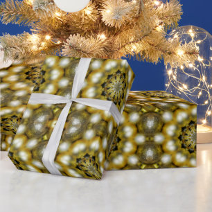 Gold und Silber Baubles Weihnachtswrapping Paper Geschenkpapier