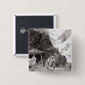 Gold-und Silber-Bergbau Button (Vorne & Hinten)