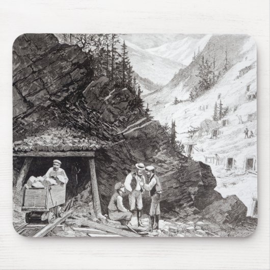 Gold-und Silber-Bergbau Mousepad (Vorne)
