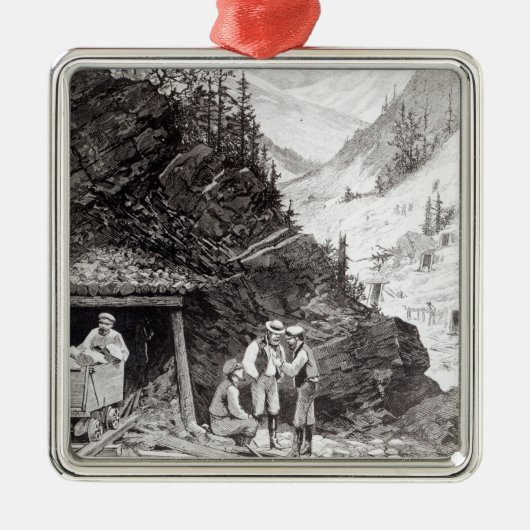 Gold-und Silber-Bergbau Ornament Aus Metall (Vorne)