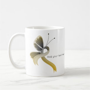 Gold und Silber Butterfly Kaffeetasse