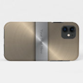 Gold und Silber Case-Mate iPhone Hülle (Rückseite (Horizontal))