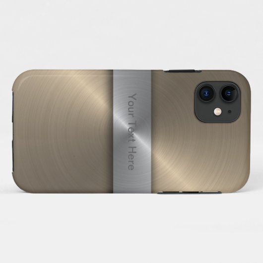 Gold und Silber Case-Mate iPhone Hülle (Rückseite (Horizontal))