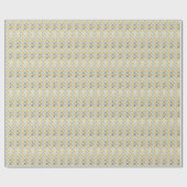 Gold und Silber (Diamond Checkered) Geschenkpapier (Flach)