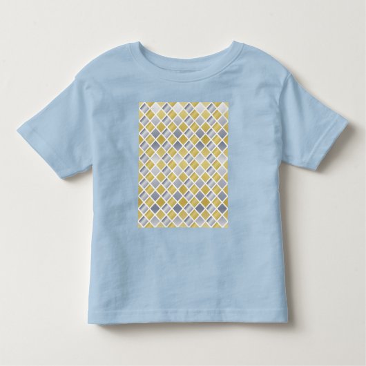 Gold und Silber (Diamond Checkered) Kleinkind T-shirt (Vorderseite)