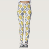 Gold und Silber (Diamond Checkered) Leggings (Vorderseite)
