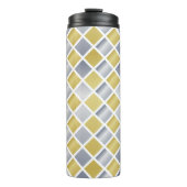 Gold und Silber (Diamond Checkered) Thermosbecher (Vorderseite)