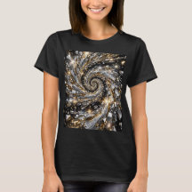 Gold- und Silber-Disco-Spiralwirbel