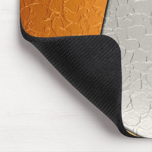 Gold und Silber Edelstahl Mousepad (Ecke)