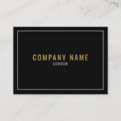 Gold und Silber fett Visitenkarte (Vorderseite)