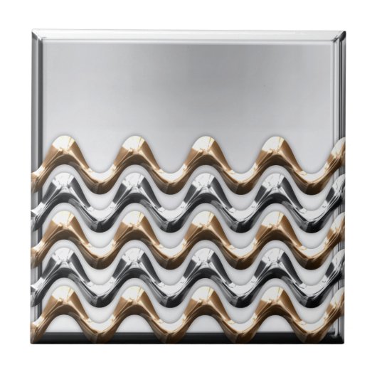 Gold und Silber Fliese (Vorderseite)