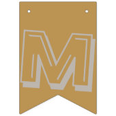 Gold und Silber Frohe Weihnachten Wimpelkette (Zweite Fahne)