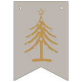 Gold und Silber Frohe Weihnachten Wimpelkette (Erste Fahne)