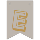 Gold und Silber Frohe Weihnachten Wimpelkette (Dritte Fahne)