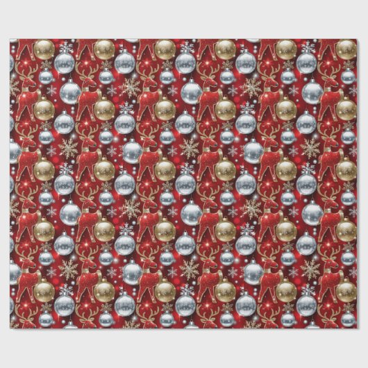 Gold und Silber Geschenkpapier (Flach)