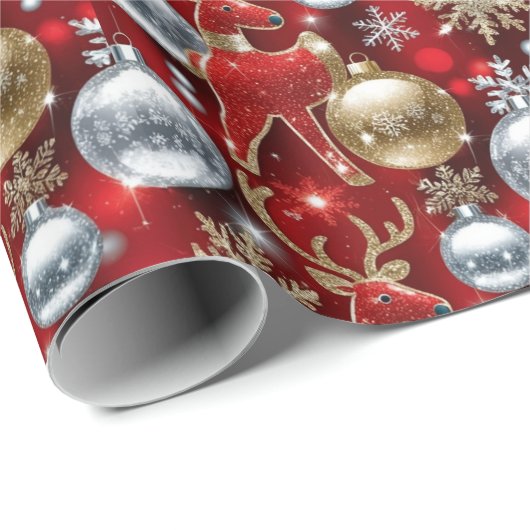 Gold und Silber Geschenkpapier (Rolleneckpunkt)