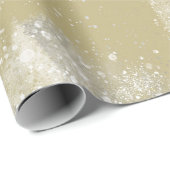 Gold und Silber geteilt Geschenkpapier (Rolleneckpunkt)