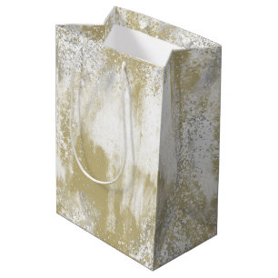 Gold und Silber geteilt Mittlere Geschenktüte