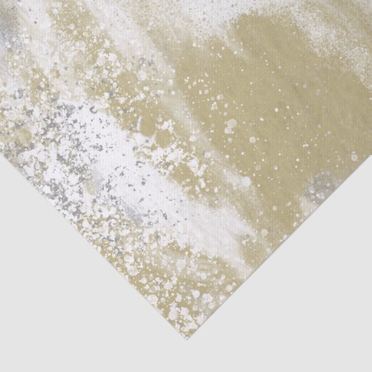 Gold und Silber geteilt Seidenpapier (Ausschnitt)