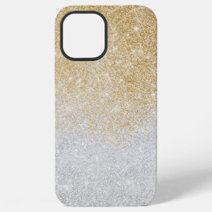 Gold- und Silber-Glitter-Ombre-Luxus-Design iPhone 12 Pro Max Hülle
