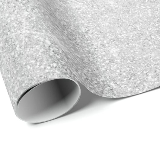 Gold und Silber Glitzer Ombre Luxury Design Geschenkpapier (Rolleneckpunkt)