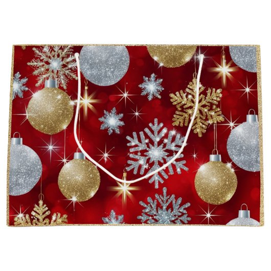 Gold und Silber Große Geschenktüte (Vorderseite)