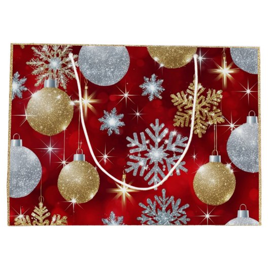 Gold und Silber Große Geschenktüte (Rückseite)