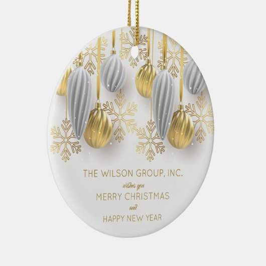 Gold und Silber Keramik Ornament (Rechts)