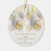 Gold und Silber Keramik Ornament (Links)