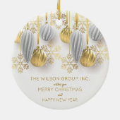 Gold und Silber Keramik Ornament (Hinten)