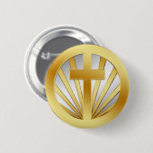 GOLD-UND SILBER-KREUZ BUTTON (Vorne & Hinten)