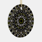 Gold und Silber Mandala Keramik Ornament (Rechts)