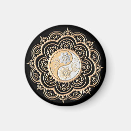 Gold- und Silber-Mandala Magnet