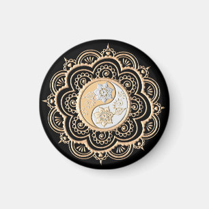 Gold- und Silber-Mandala Magnet