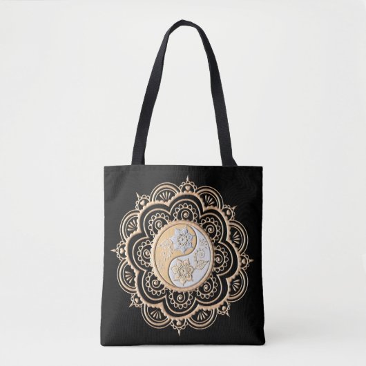 Gold- und Silber-Mandala  Tasche (Vorderseite)