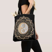 Gold- und Silber-Mandala  Tasche (Von Nahem)