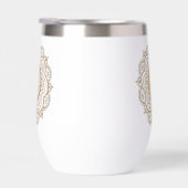Gold- und Silber-Mandala-Wasserflasche (Rechts)