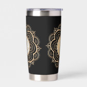 Gold- und Silber-Mandala-Wasserflasche Thermobecher (Links)